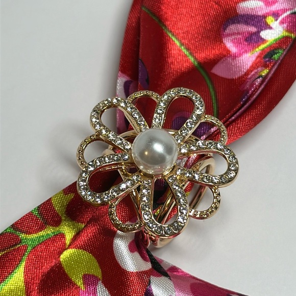 Accessories - Floral Scarf Ring - #169